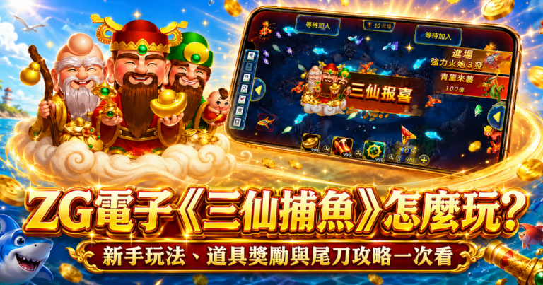 三仙捕魚, 三仙捕魚試玩, 三仙捕魚攻略, 捕魚機推薦, ZG電子